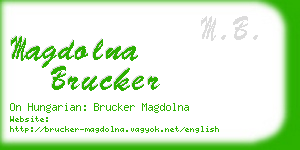 magdolna brucker business card